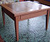 Brush Box and Sheoak Coffee Table with TV Remote Control Drawer