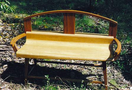 Hardwood Settee